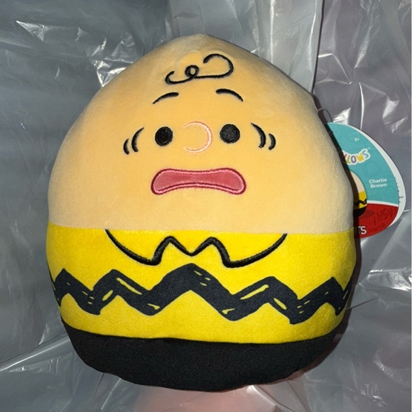 Peanuts Charlie Brown Plush Toy - Yellow and Black squishmallow 8” - Picture 1 of 3